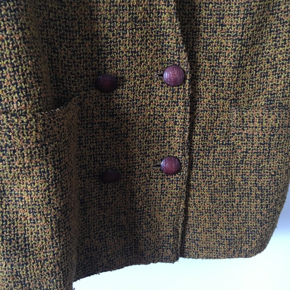 Vintage tweed double breasted blazer - Picture 6 of 9